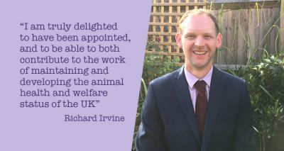 Richard Irvine named UK's new deputy chief veterinary officer